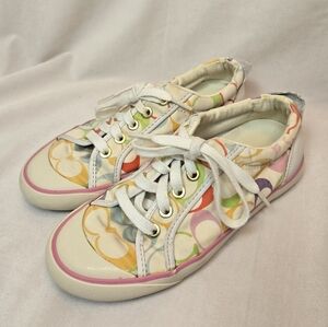 Coach Barrett Signature Multi Colored Sneakers Shoes Size 5.5M